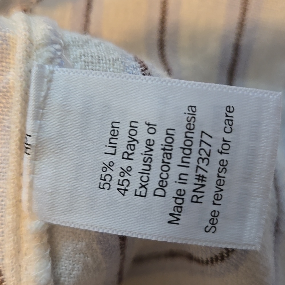 Lauren Conrad Striped Button-Up Shirt Size PL - Picture 4 of 7